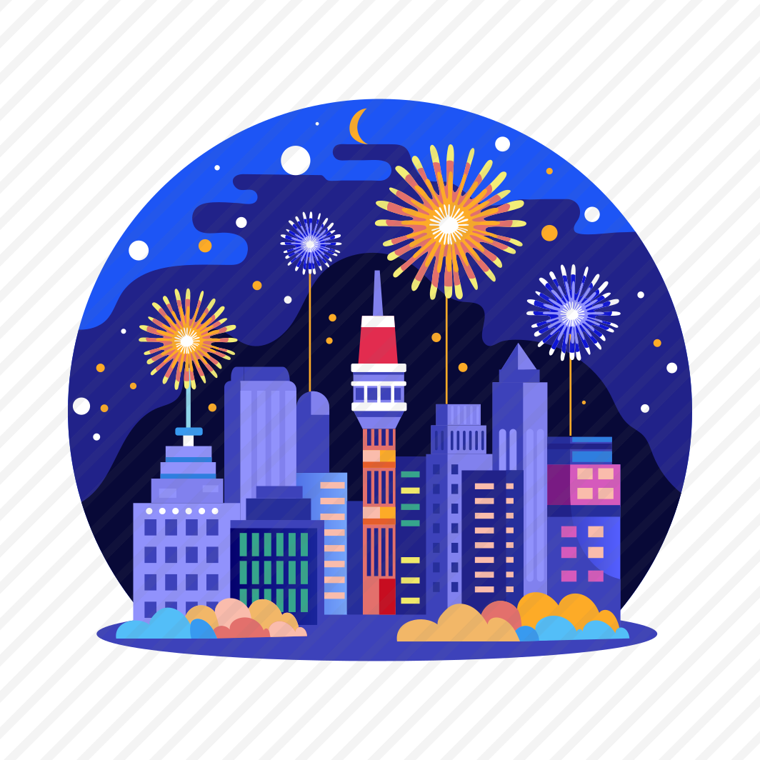 City Fireworks, New Year, Celebration, Festival, Event preview