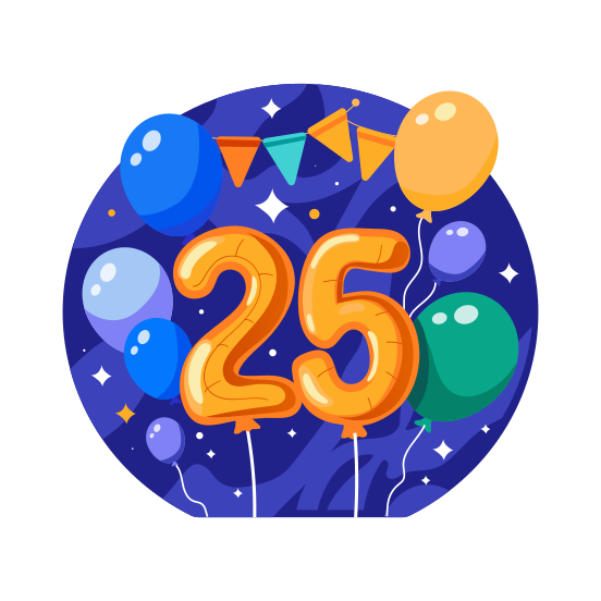 New Year Celebration, Party, Event, Decoration, Balloons illustration