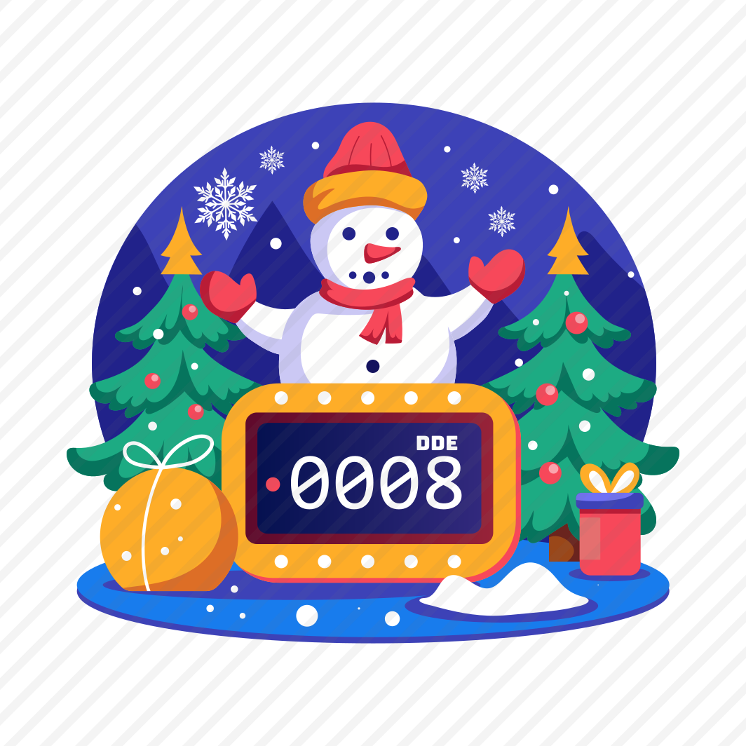 New Year Countdown, Snowman, Festive, Celebration, Winter preview
