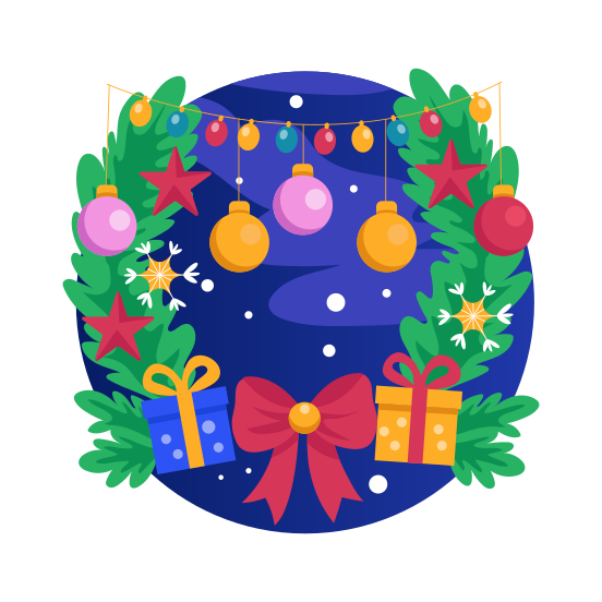 Ornaments, Decorations, Festival, Event, Gifts illustration