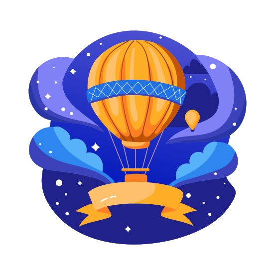 Sky Adventure, Ballooning, Air Balloon, Aerostat, Flying illustration