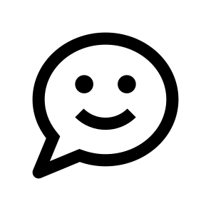 Chat Bubble Message Smile Icon icon