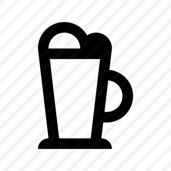 Coffee Latte Icon Symbol Vector preview