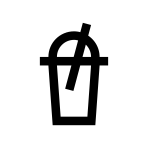 Cold Coffee Icon Symbol Vector icon