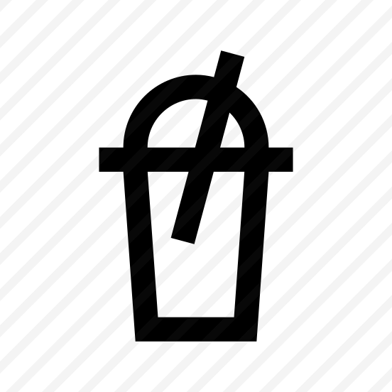 Cold Coffee Icon Symbol Vector preview