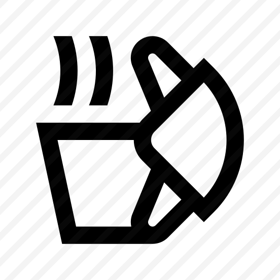 Croissant Coffee Icon Symbol Vector preview