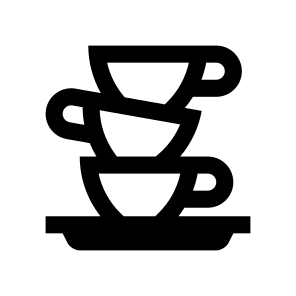 Cups Dirty Dishes Icon Symbol icon