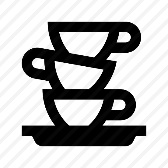 Cups Dirty Dishes Icon Symbol preview