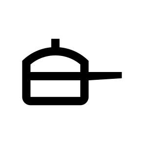 Pan Tableware Two Icon Symbol icon