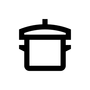 Pot Cooking Icon Symbol Vector icon