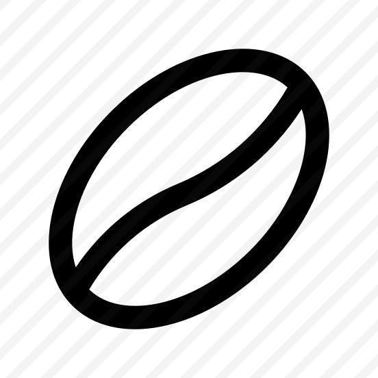 Coffee Bean Grain Icon Symbol preview