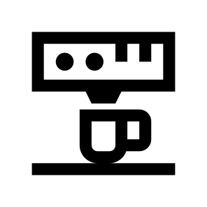 Coffee Machine Maker Two Icon icon