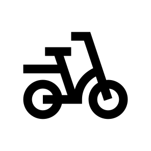 Bicycle Two Icon Symbol Vector icon