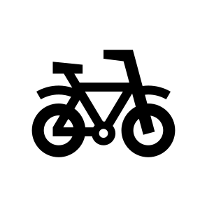 Transport Bicycle Bike Wheels Frame Pedals Chain Six icon