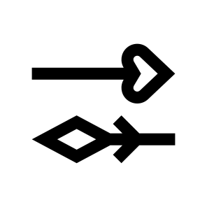 Arrow Arrowhead Feather Shaft Bow Six icon