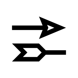 Arrow Arrowhead Feather Shaft Bow Two icon