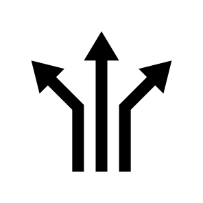 Arrow Arrows Directions Left Up Right Navigation Path Ui icon