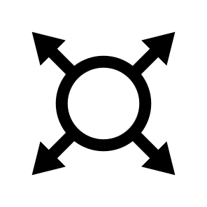 Arrow Arrows Enlarge Expand Move Spread Navigation Path Ui icon