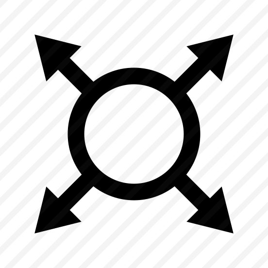 Arrow Arrows Enlarge Expand Move Spread Navigation Path Ui preview