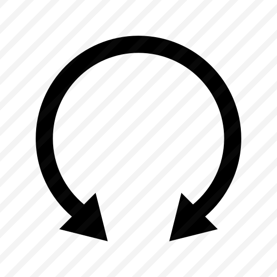 Arrow Curve Around Circle Down Double Ui preview