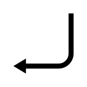 Arrow Curve Down Left Route Ui icon