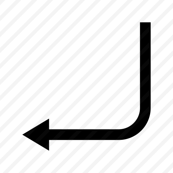 Arrow Curve Down Left Route Ui preview
