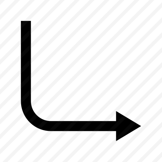Arrow Curve Down Right Route Ui preview