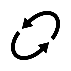 Arrow Curve Ellipse Rotate Orbit Repeat Repeating Loop Refresh Ui icon