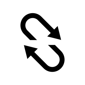 Arrow Curve Repeat Repeating Loop Refresh Ui icon