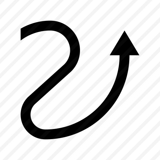 Arrow Curve Scribble Twist Direction Up Navigation Path Ui preview
