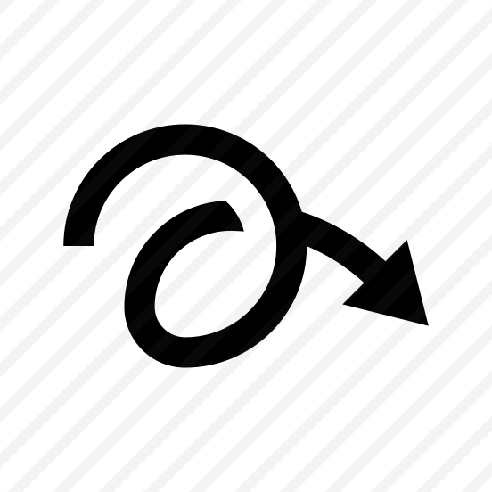 Arrow Curve Scribble Twist Loop Direction Navigation Path Ui preview