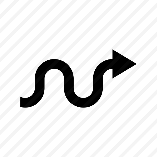 Arrow Curve Smooth Zigzag Direction Right Navigation Path Ui preview