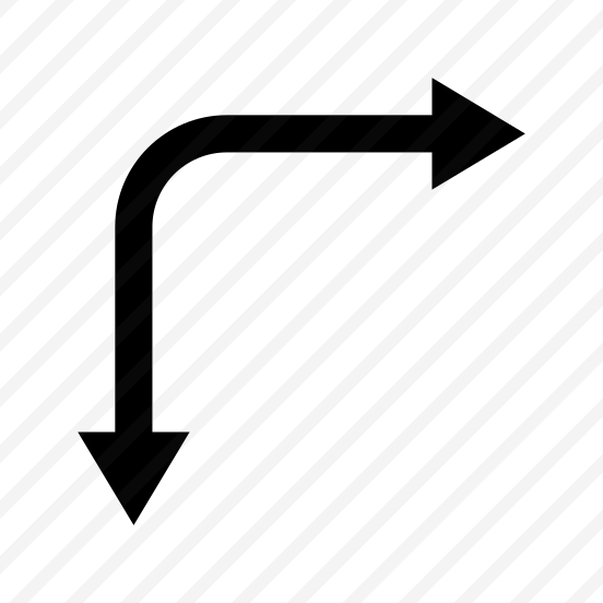 Arrow Curve Up Down Right Route Ui preview