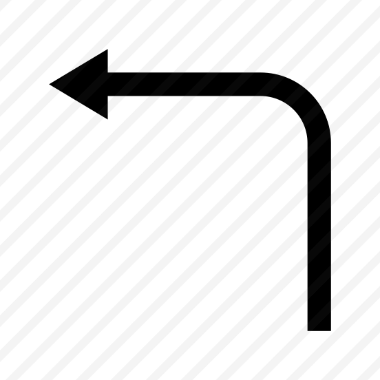 Arrow Curve Up Left Route Ui preview