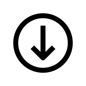Arrow Down In Circle Icon icon