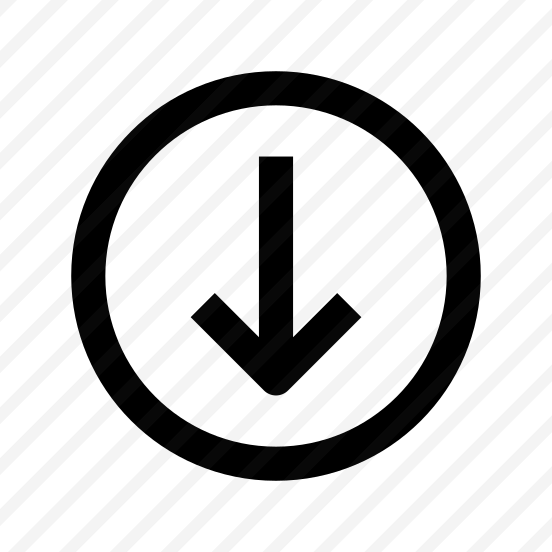 Arrow Down In Circle Icon preview