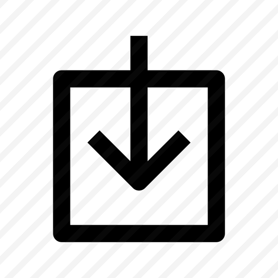 Arrow Inside From Above Icon preview