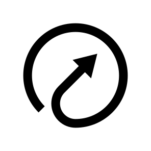 Arrow Inside In Circle Navigation Path Ui icon
