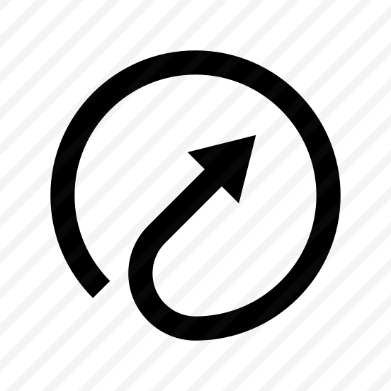 Arrow Inside In Circle Navigation Path Ui preview