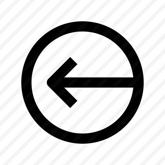 Arrow Left Circle Icon Symbol preview