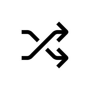 Arrow Mixing Interface Icon Symbol icon