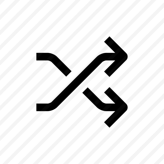 Arrow Mixing Interface Icon Symbol preview
