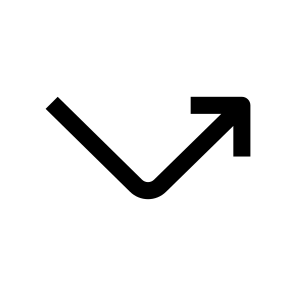 Arrow Right Up Icon Symbol icon