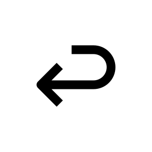 Arrow Turn Back Icon Symbol icon