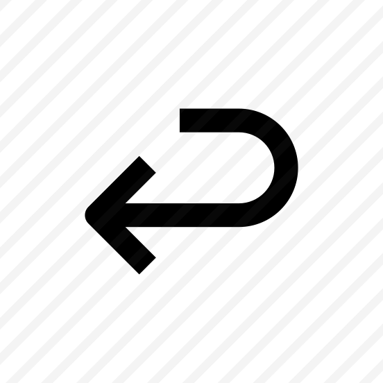 Arrow Turn Back Icon Symbol preview