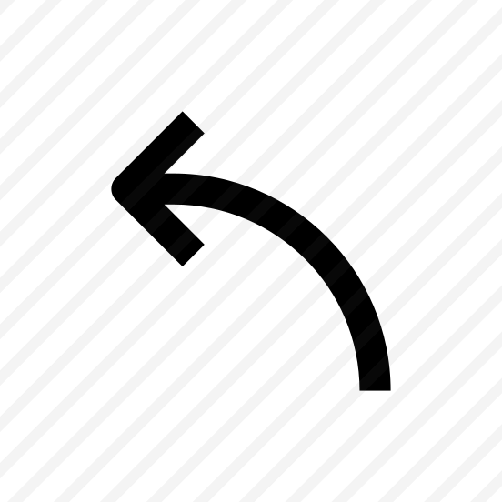 Arrow Turn Left Icon Symbol preview