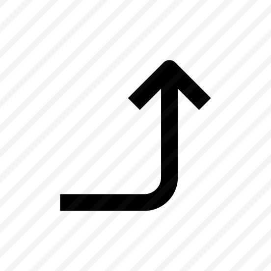Arrow Turn Top Icon Symbol preview