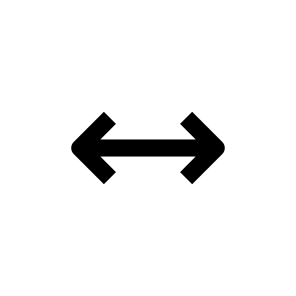 Arrows Width Icon Symbol Vector icon