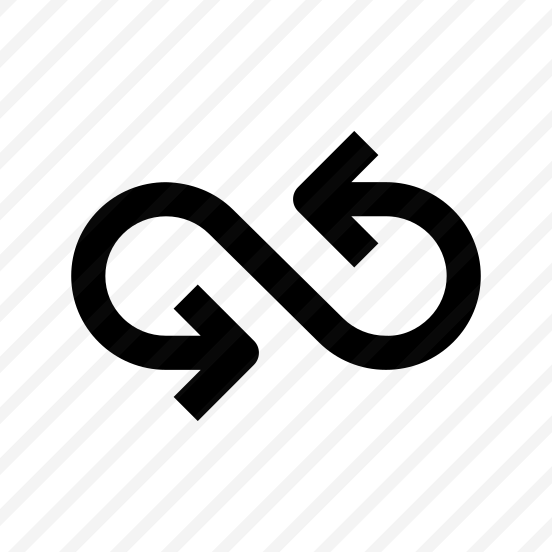 Infinite Arrows Icon Symbol Vector preview