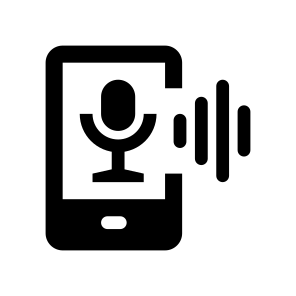 Ai Voice Commands Microphone Smartphone icon